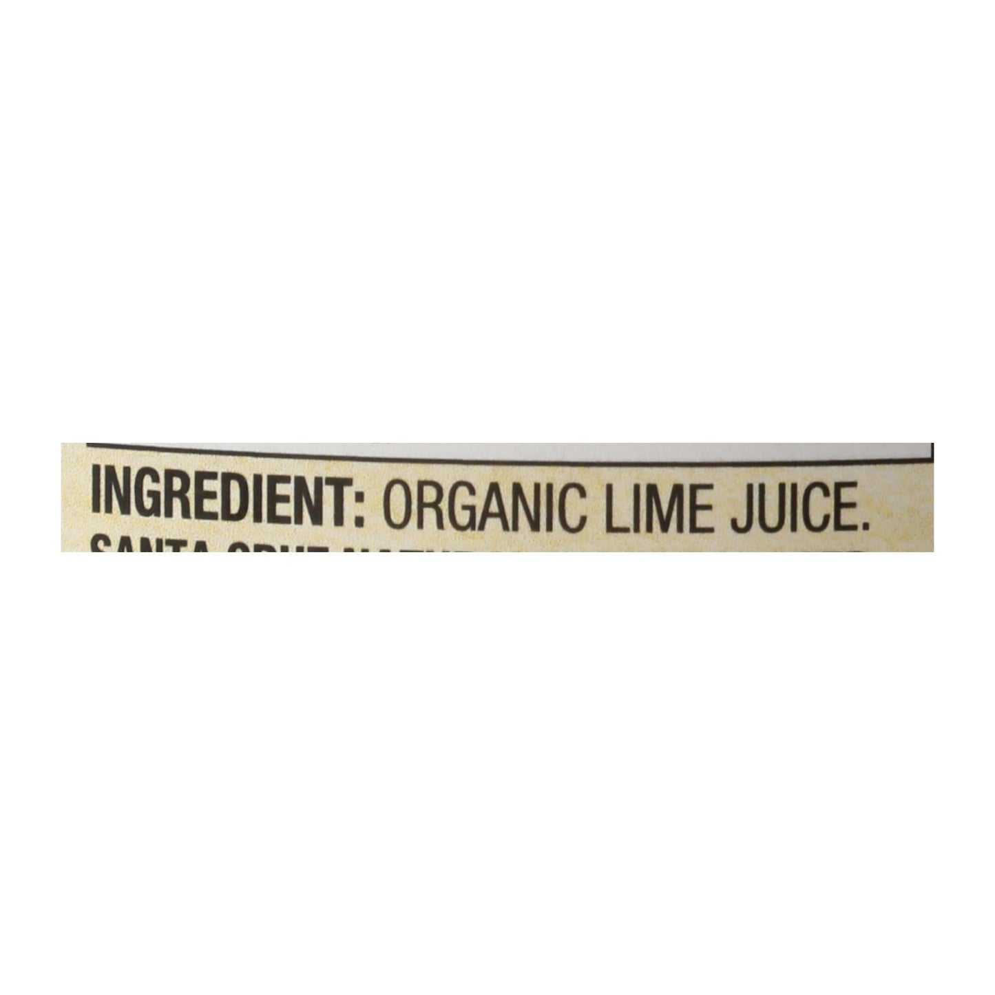 Santa Cruz 100% Organic Lime Juice - Case of 8 - 16 FZ