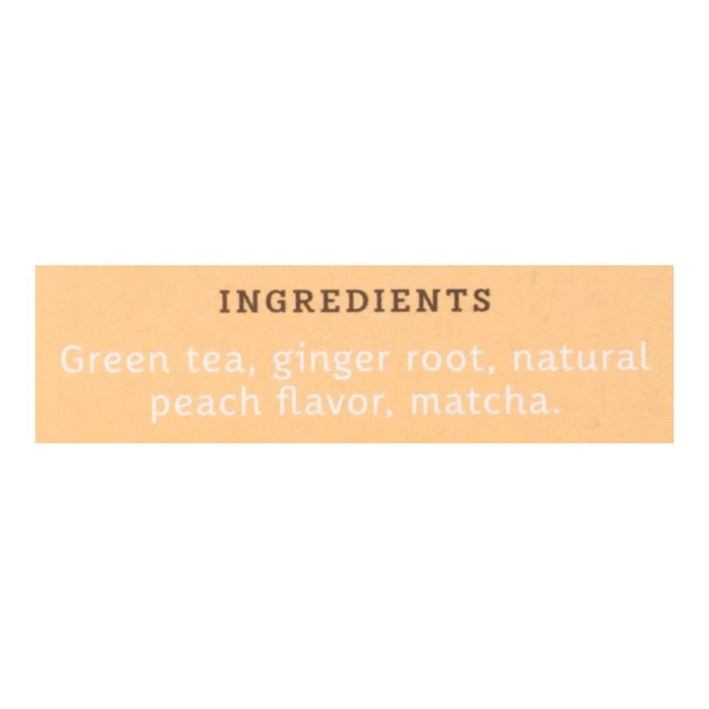 Stash Ginger Peach Matcha Green Tea, 18 Bags (Case of 6)