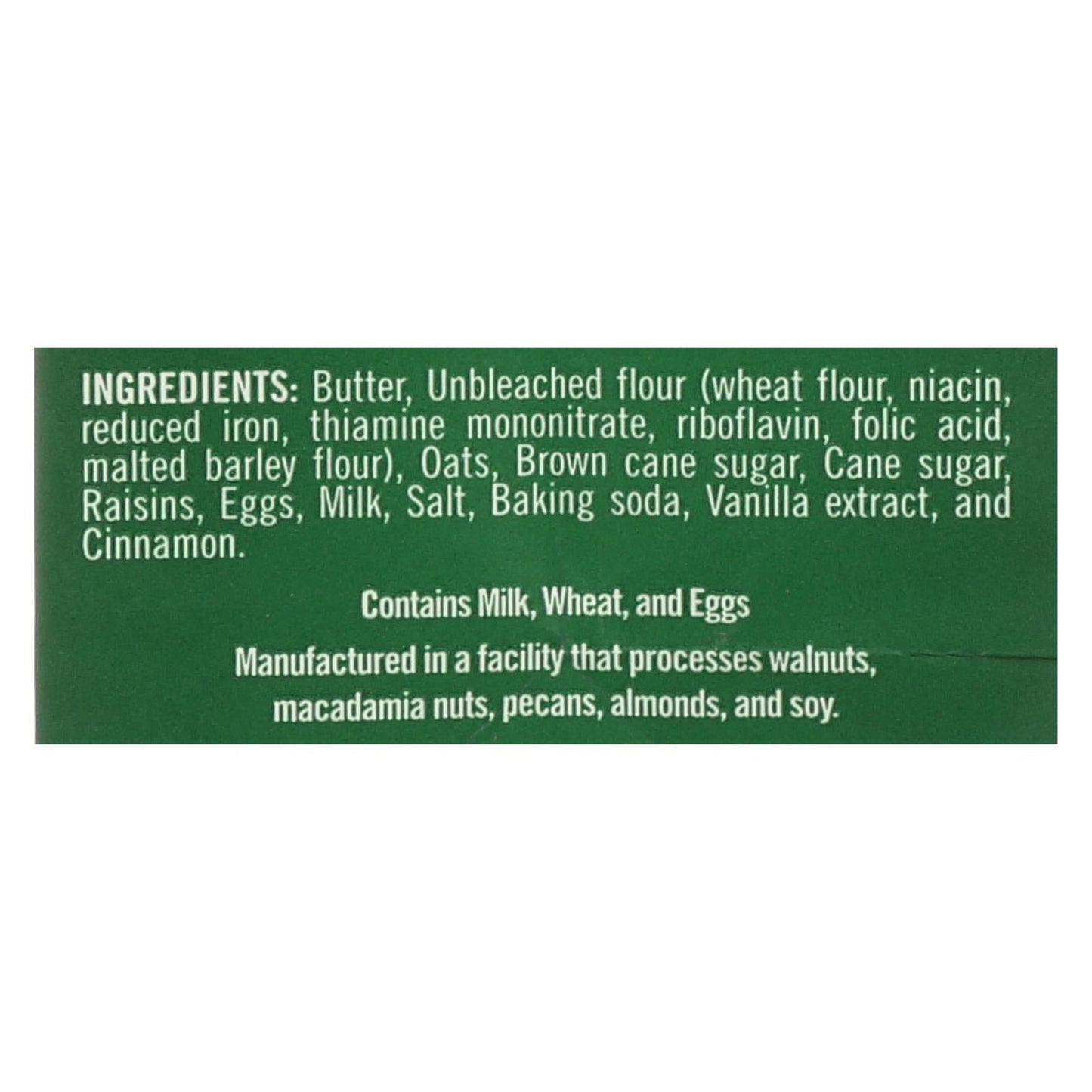 Tate's Bake Shop Oatmeal Raisin Cookies - Case Of 12 - 7 Oz