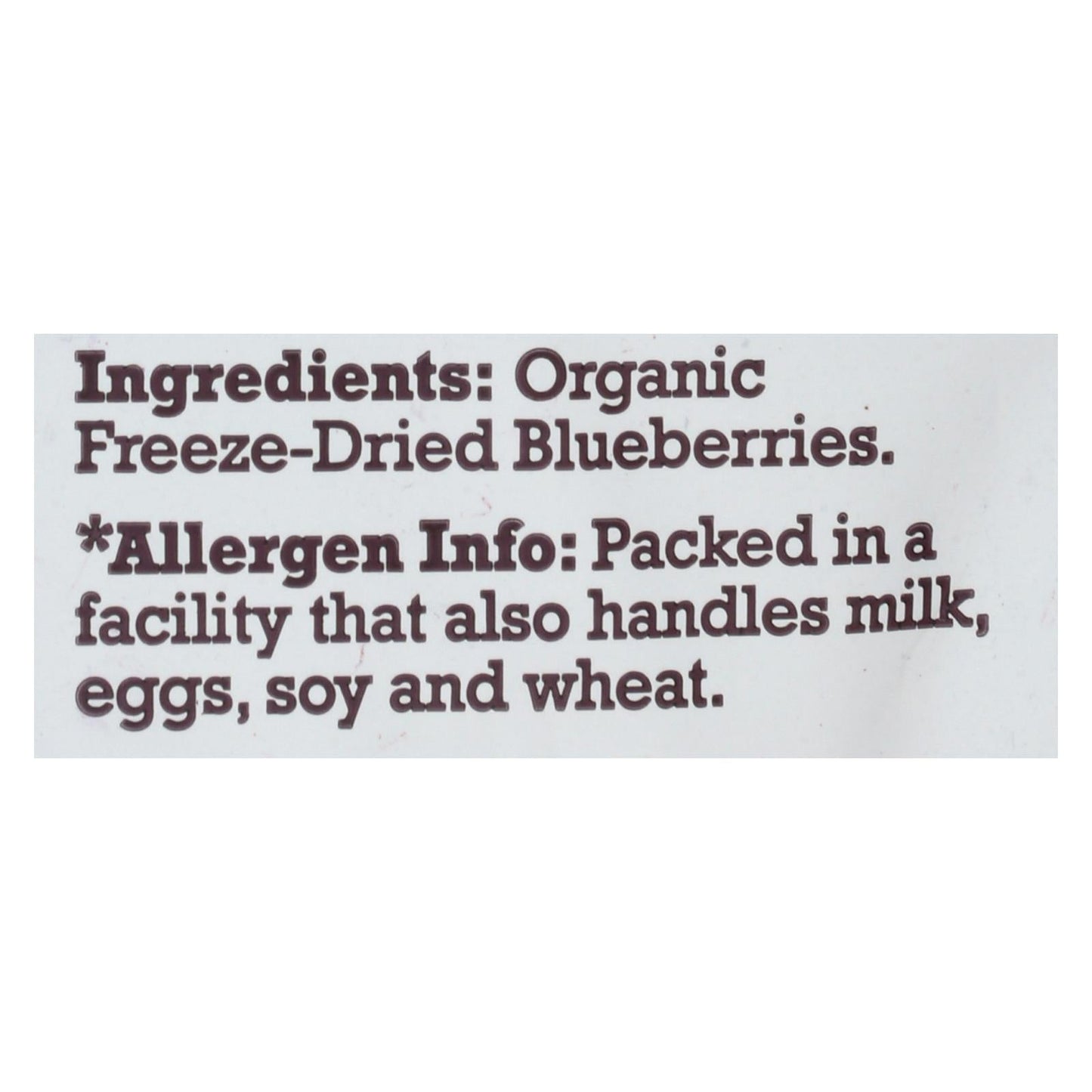 Natierra Organic Freeze-Dried Blueberries, 1.2 Oz, 12-Pack