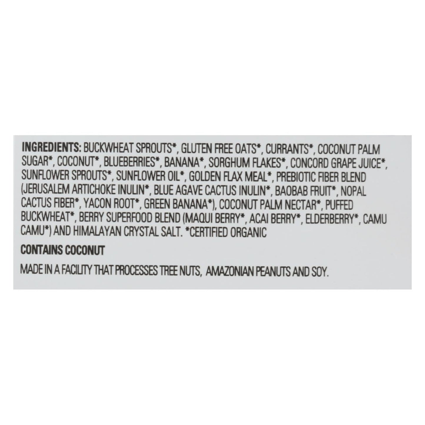 Activated Superfood Cereal, 9 Oz, Pack of 6