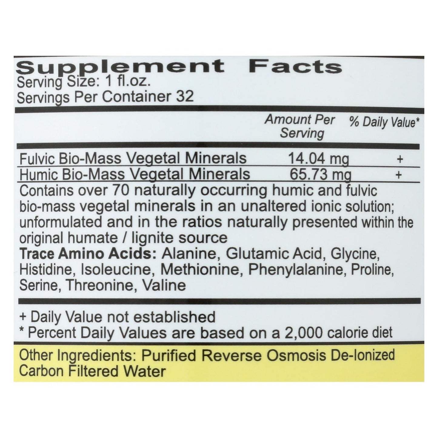 Vital Earth Minerals Fulvic-Humic Mineral Blend - 32 fl oz