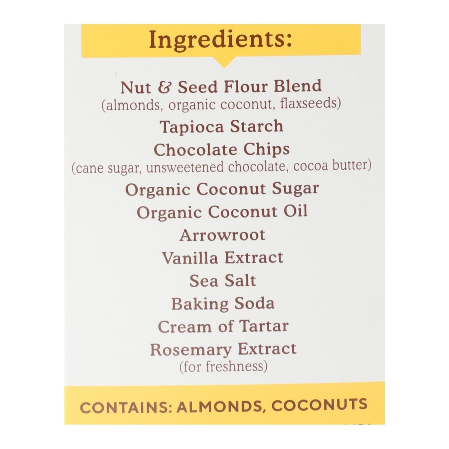 Simple Mills Crunchy Chocolate Chip Cookies, 6 Pack