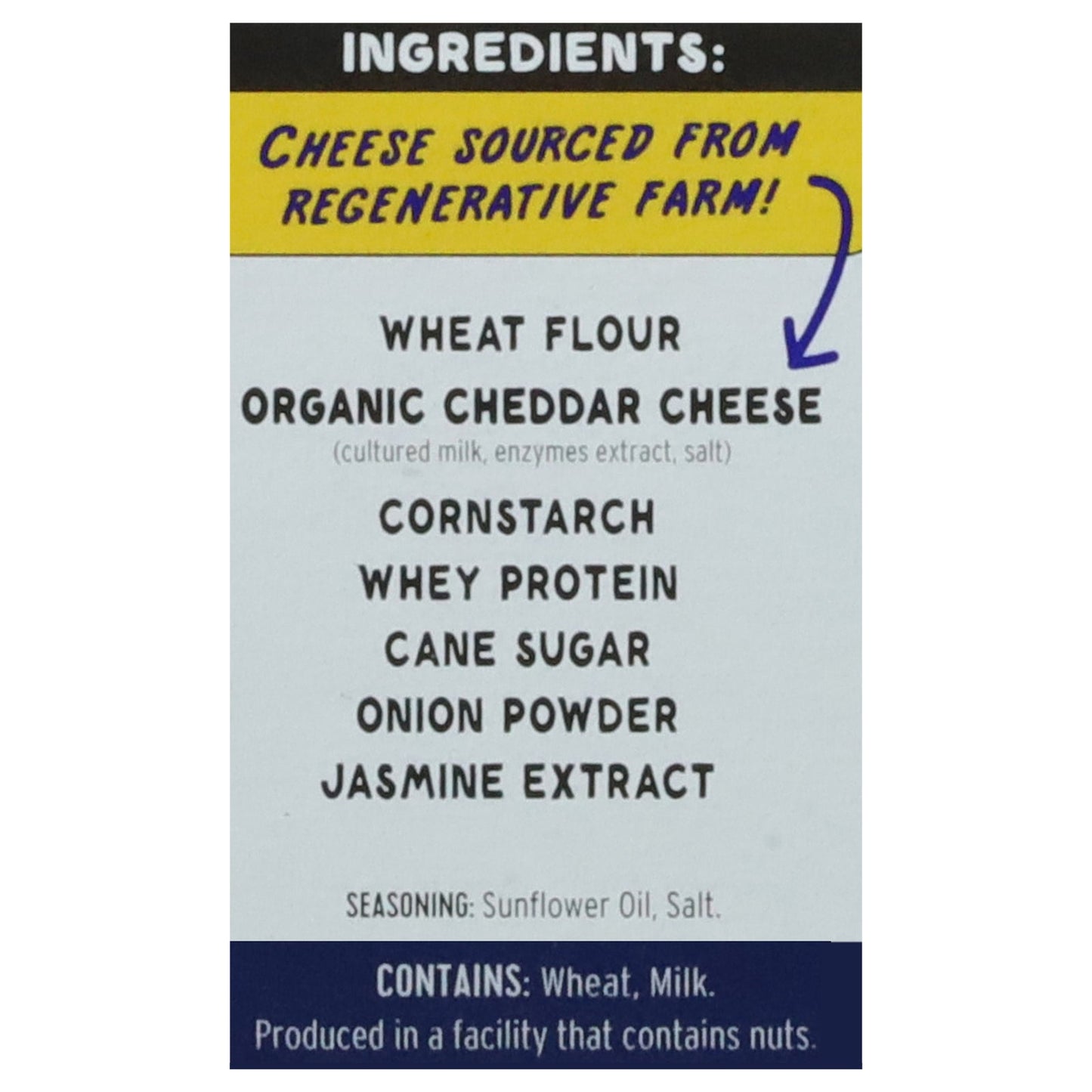 Cheddies Organic Cheddar Sea Salt Crackers, 6-Pack, 4.2 oz