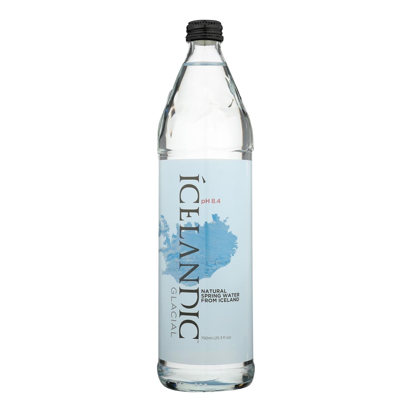 Icelandic Glacial Natural Spring Water, Glass, 12x25.3 FZ