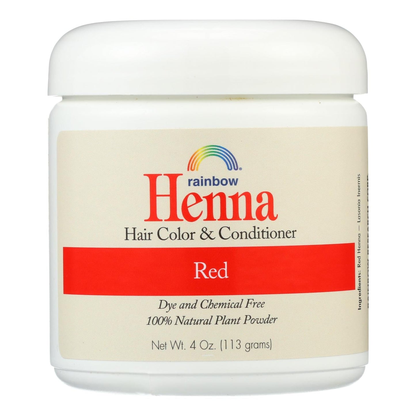 Rainbow Henna Hair Color & Conditioner Red - 4 Oz