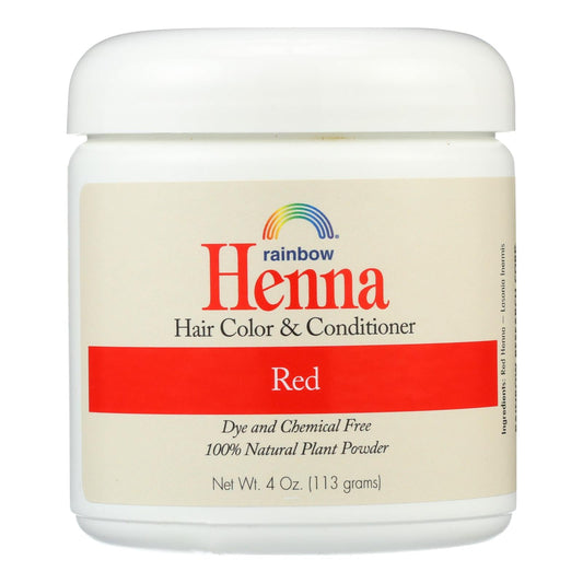 Rainbow Henna Hair Color & Conditioner Red - 4 Oz