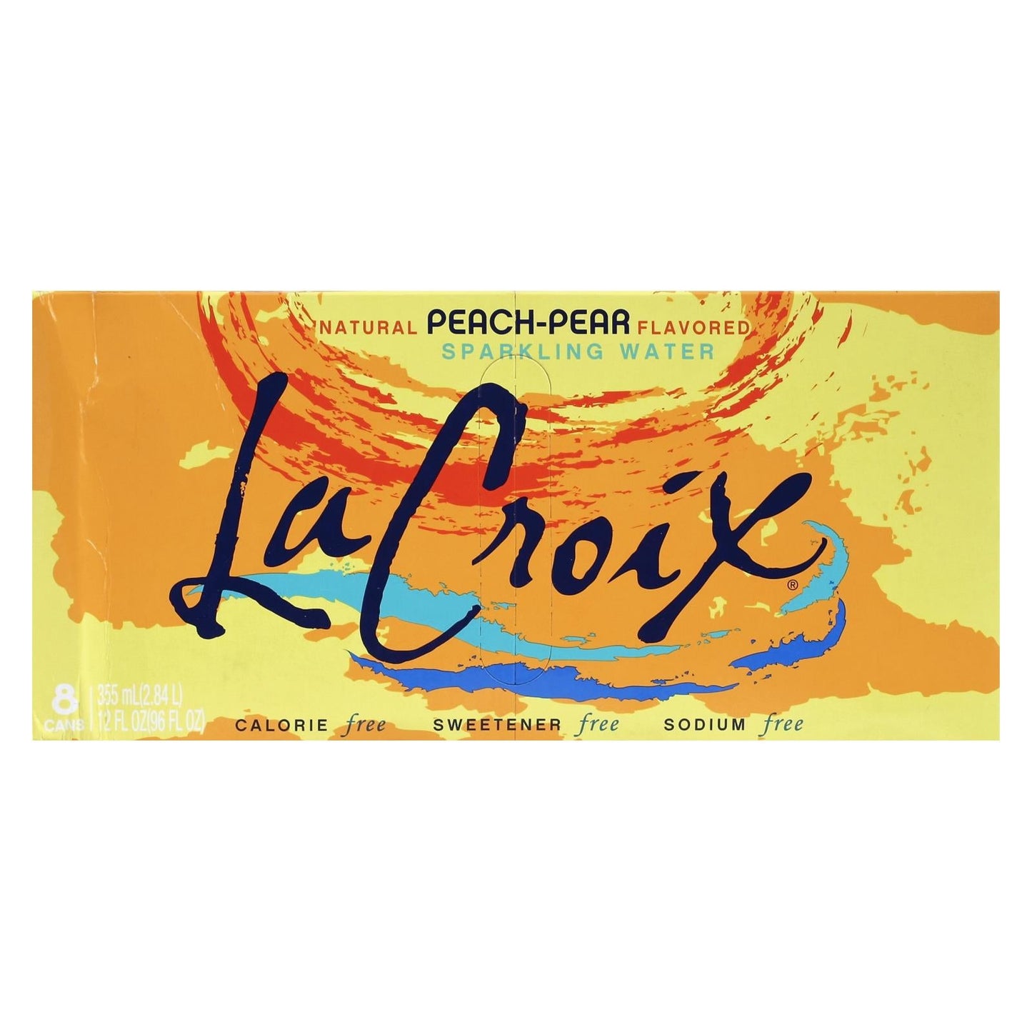 Lacroix Peach-Pear Sparkling Water, 3 Pack, 8/12 Fl Oz