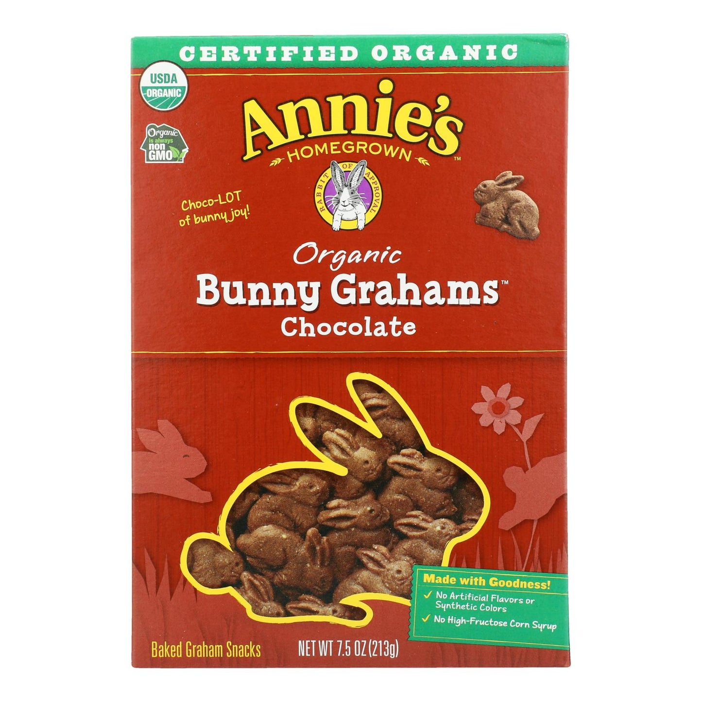 Annie's Chocolate Bunny Grahams - 12 Pack, 7.5 Oz