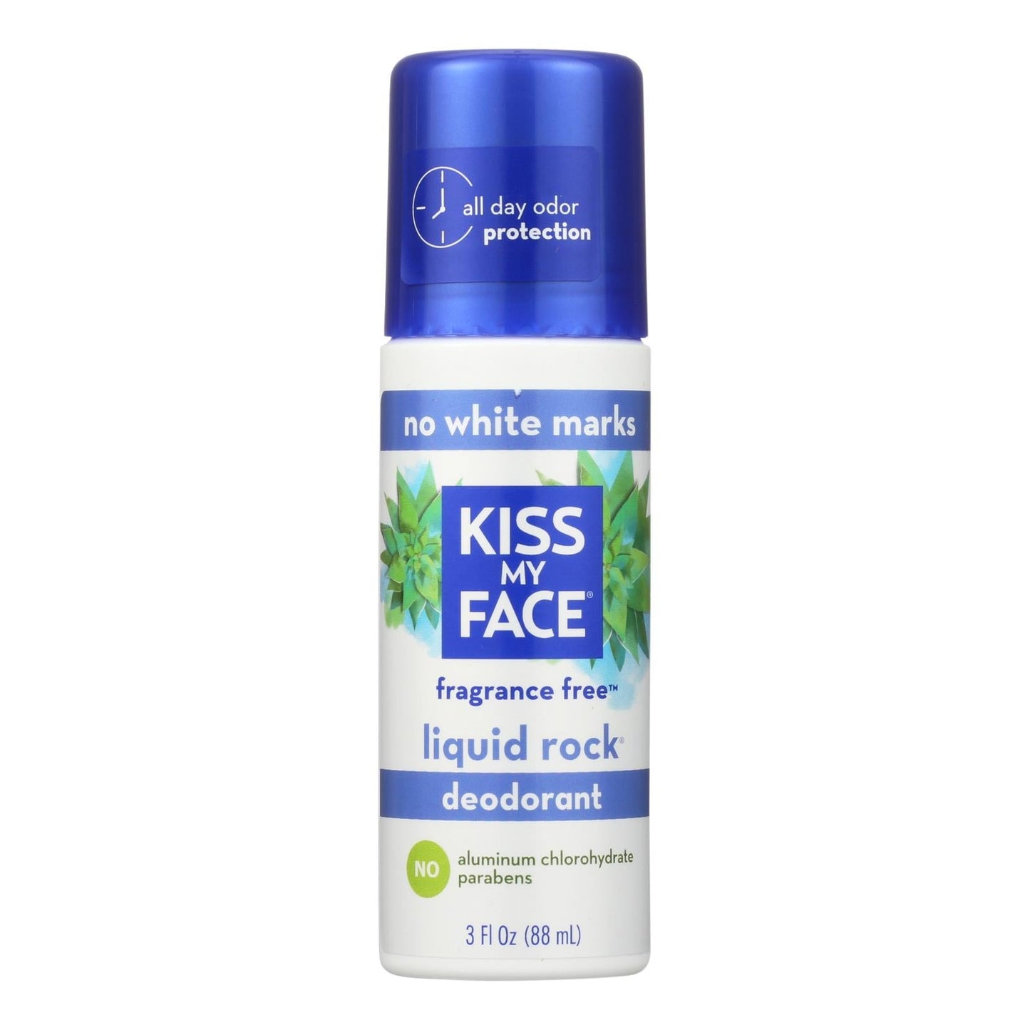 Kiss My Face Fragrance-Free Roll-On Deodorant - 3 fl oz