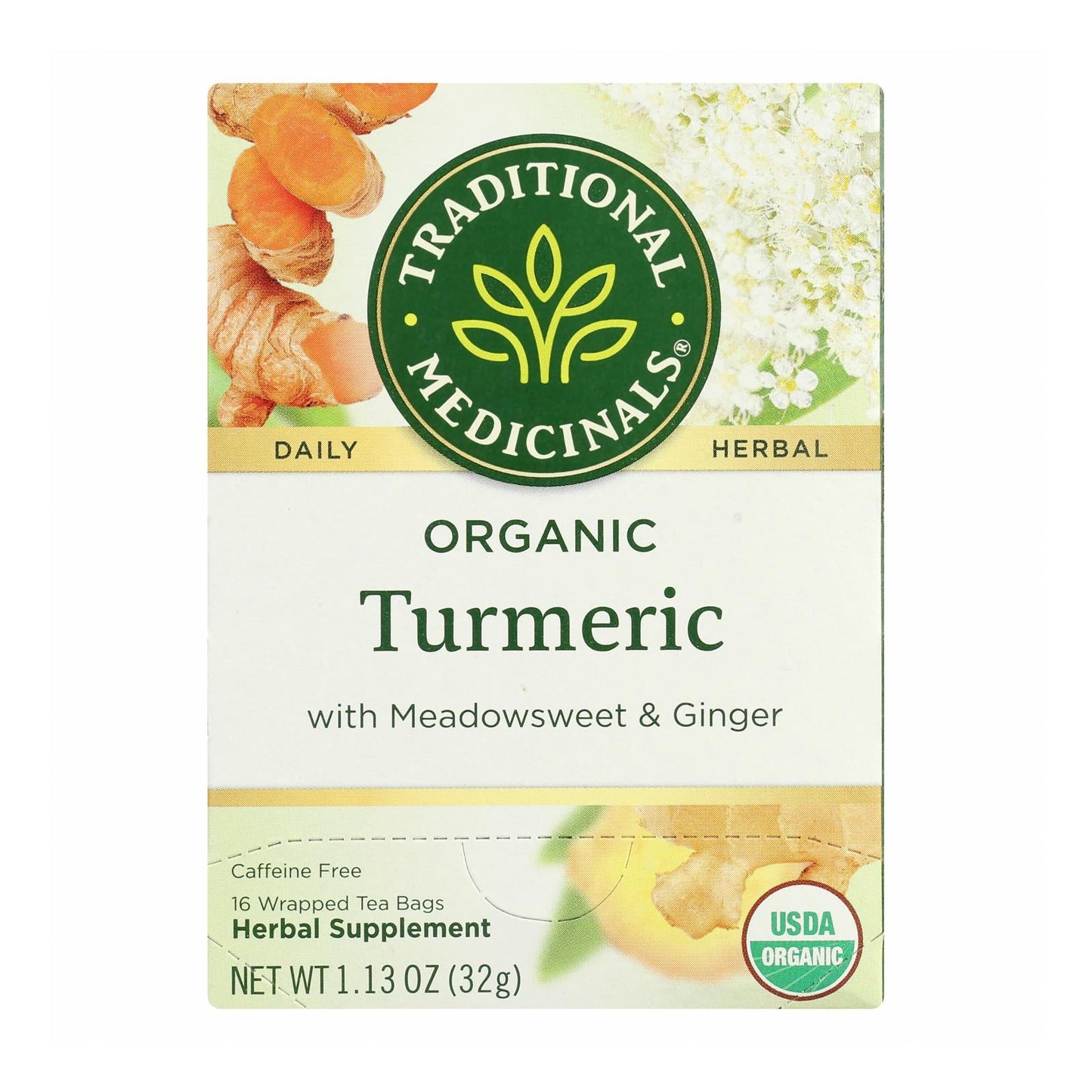Organic Ginger Herbal Tea - 16ct, Case of 6