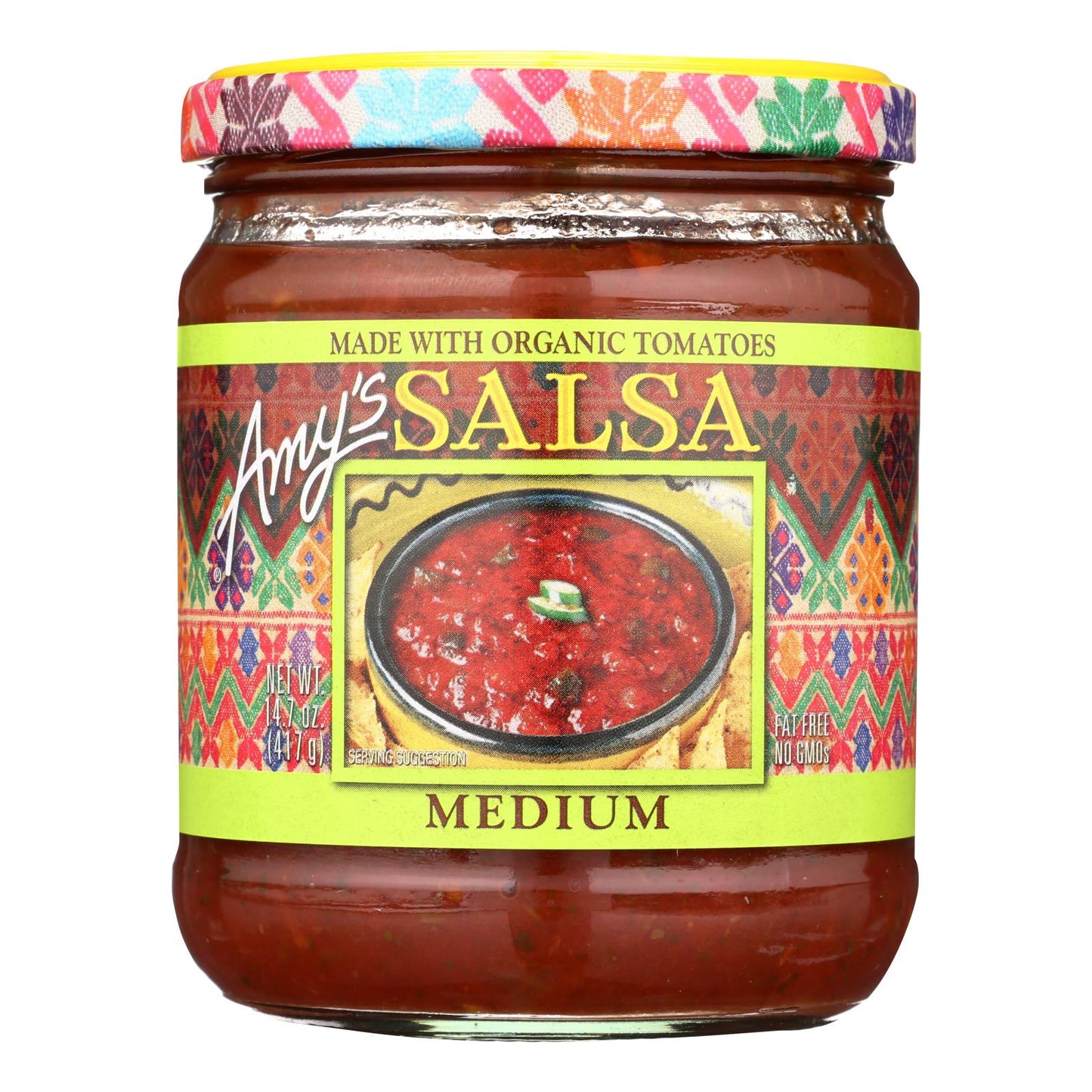 Amy's Medium Salsa, Organic, Case of 6, 14.7 Oz