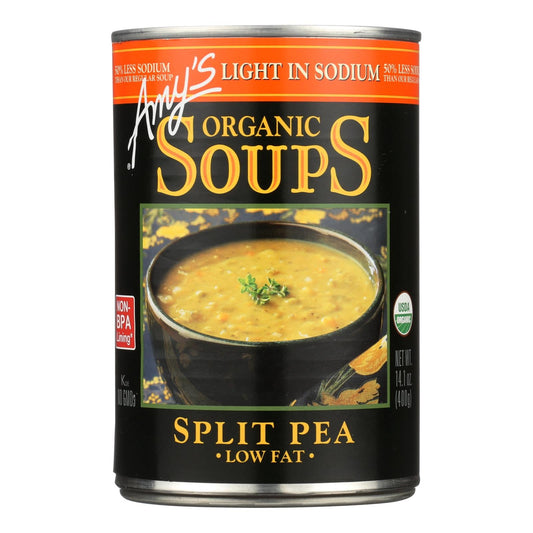 Amy's Organic Low Salt Split Pea Soup, 12-Pack, 14.1 Oz