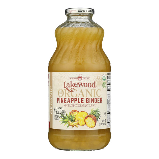 Lakewood - Juice Pineapple Ginger - Case of 6 - 32 OZ