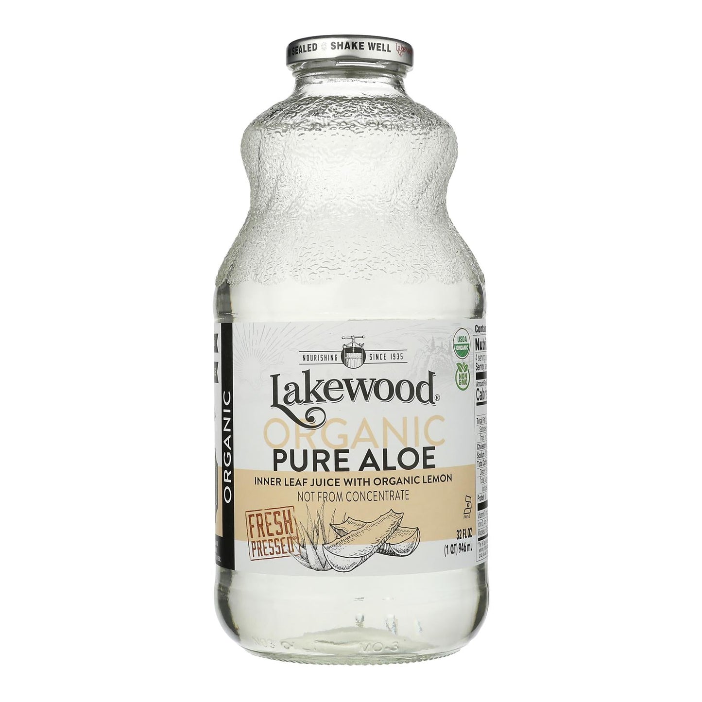 Lakewood Organic Aloe Juice - 32 oz - Inner Fillet