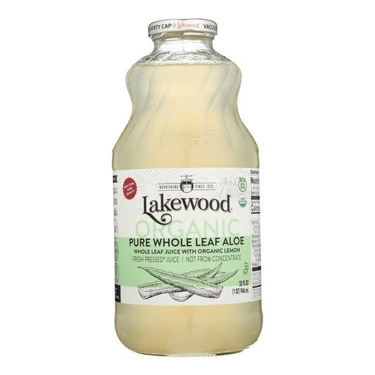 Lakewood Organic Aloe Juice with Lemon - 32 oz