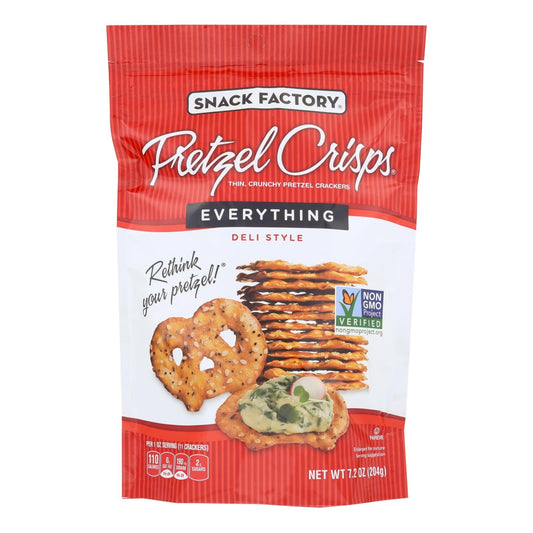 Everything Pretzel Crisps - Case of 12, 7.2 Oz