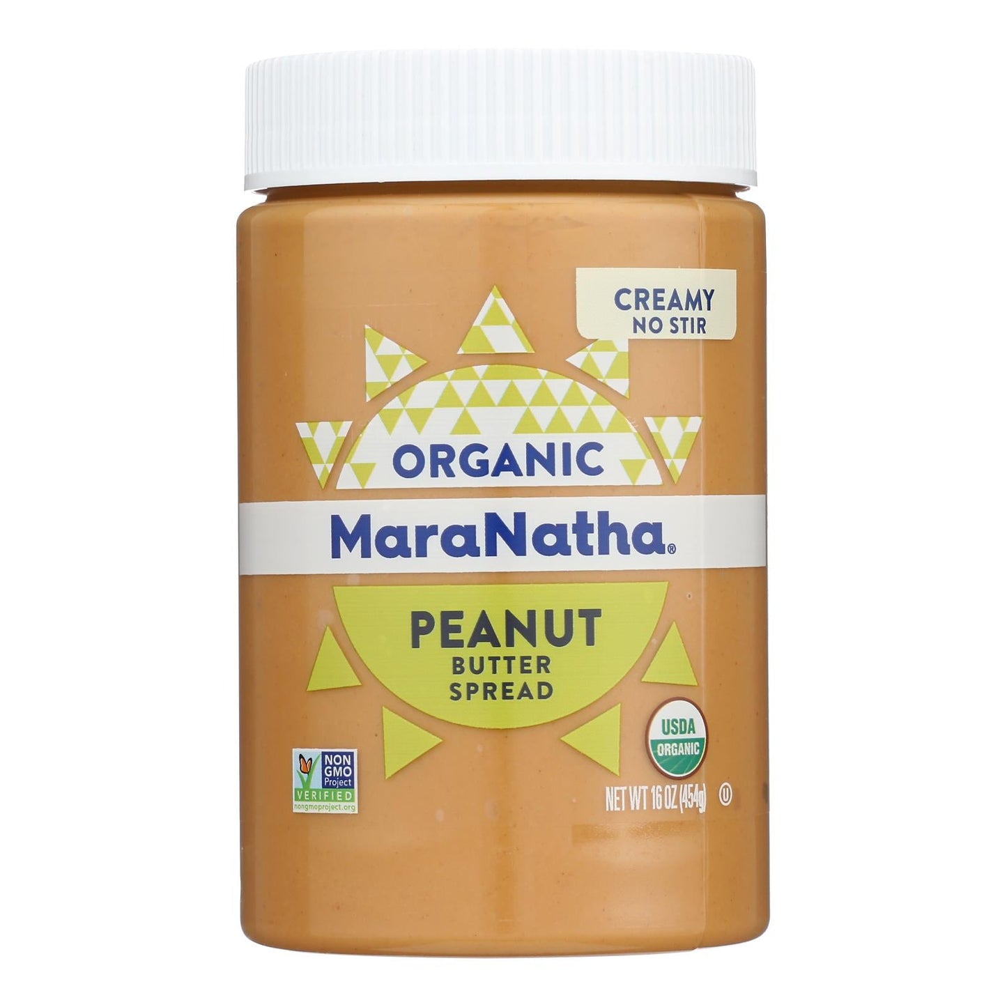 Maranatha Organic Creamy Peanut Butter - No Stir, 6x16 oz