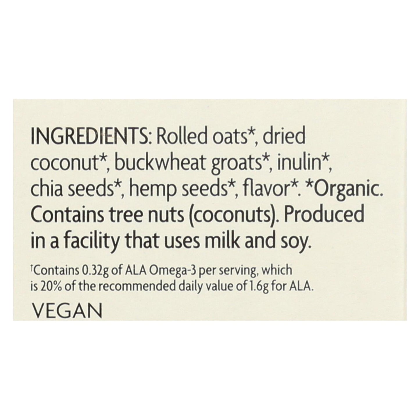 Nature's Path Qi'A Organic Coconut Oatmeal, 6 Pack, 8 oz