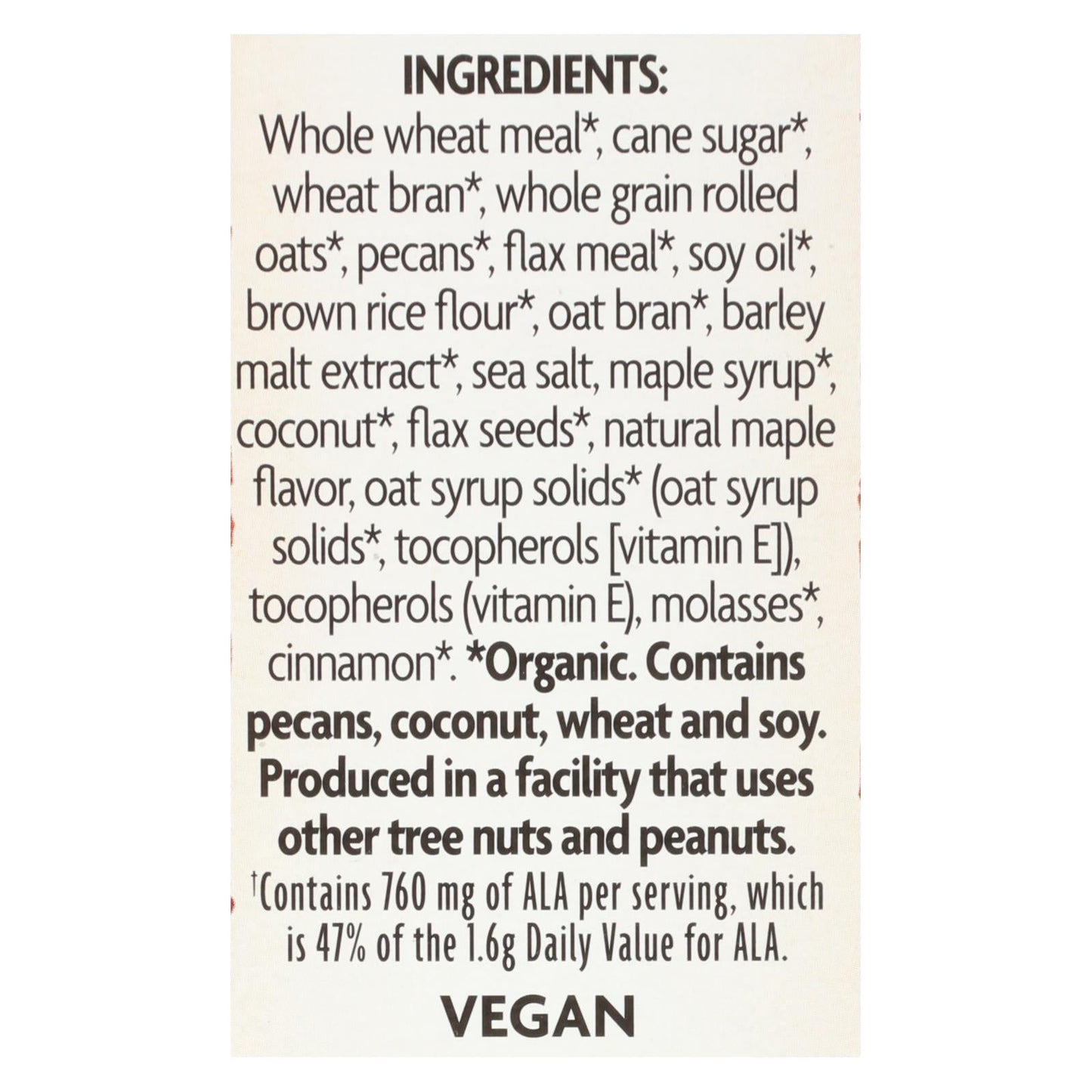 Nature's Path Maple Pecan Crunch Flax Plus 12 Pack