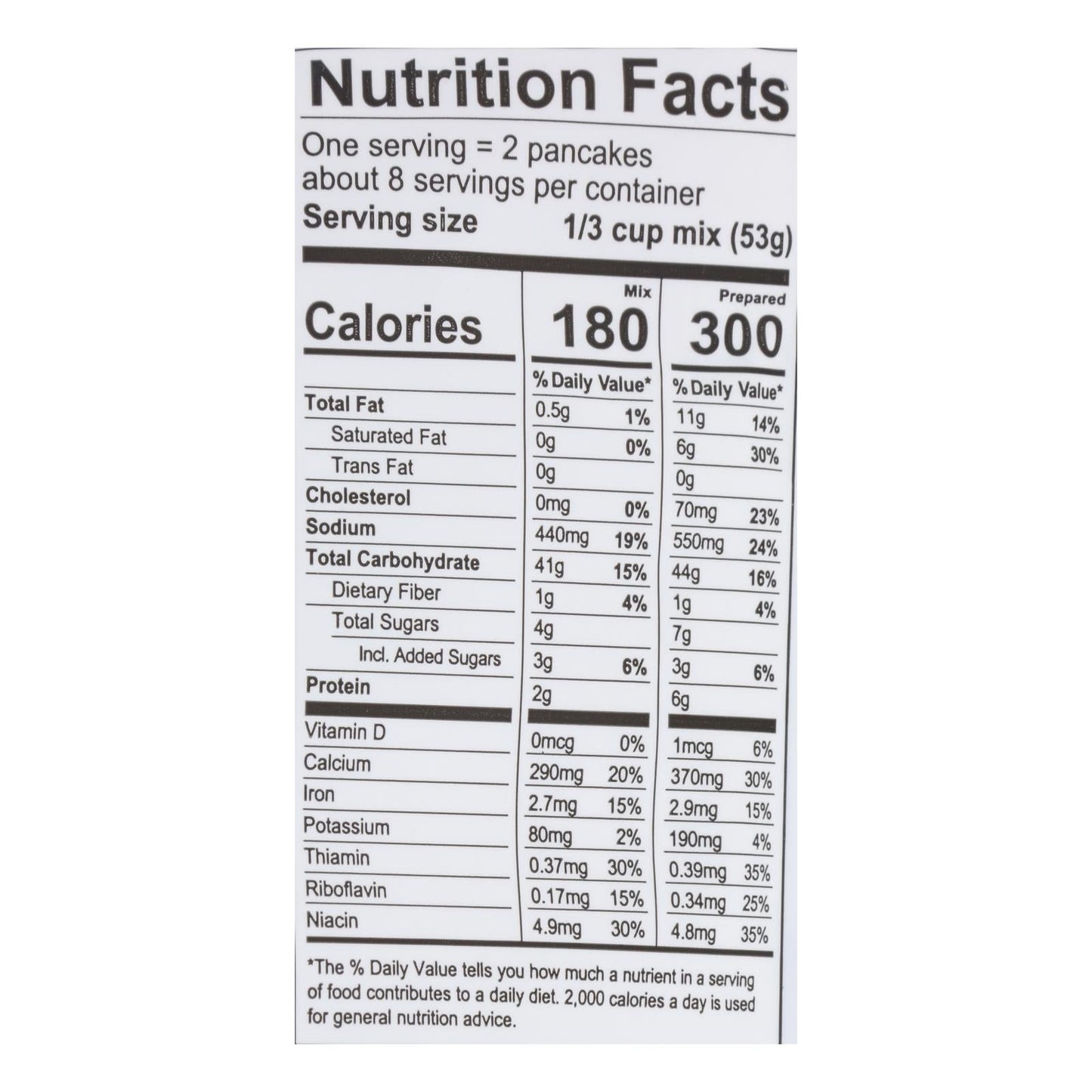 King Arthur Pancake Mix - Case Of 6 - 15 Oz.