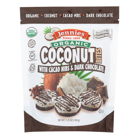Jennies Organic Cacao Coconut Bites, 6 Pack, 5.25 Oz