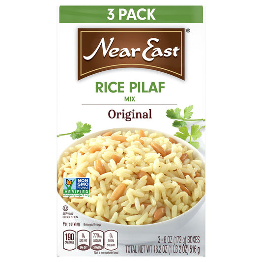 Near East Original Rice Pilaf Mix, 3 Pack, 4 Cases