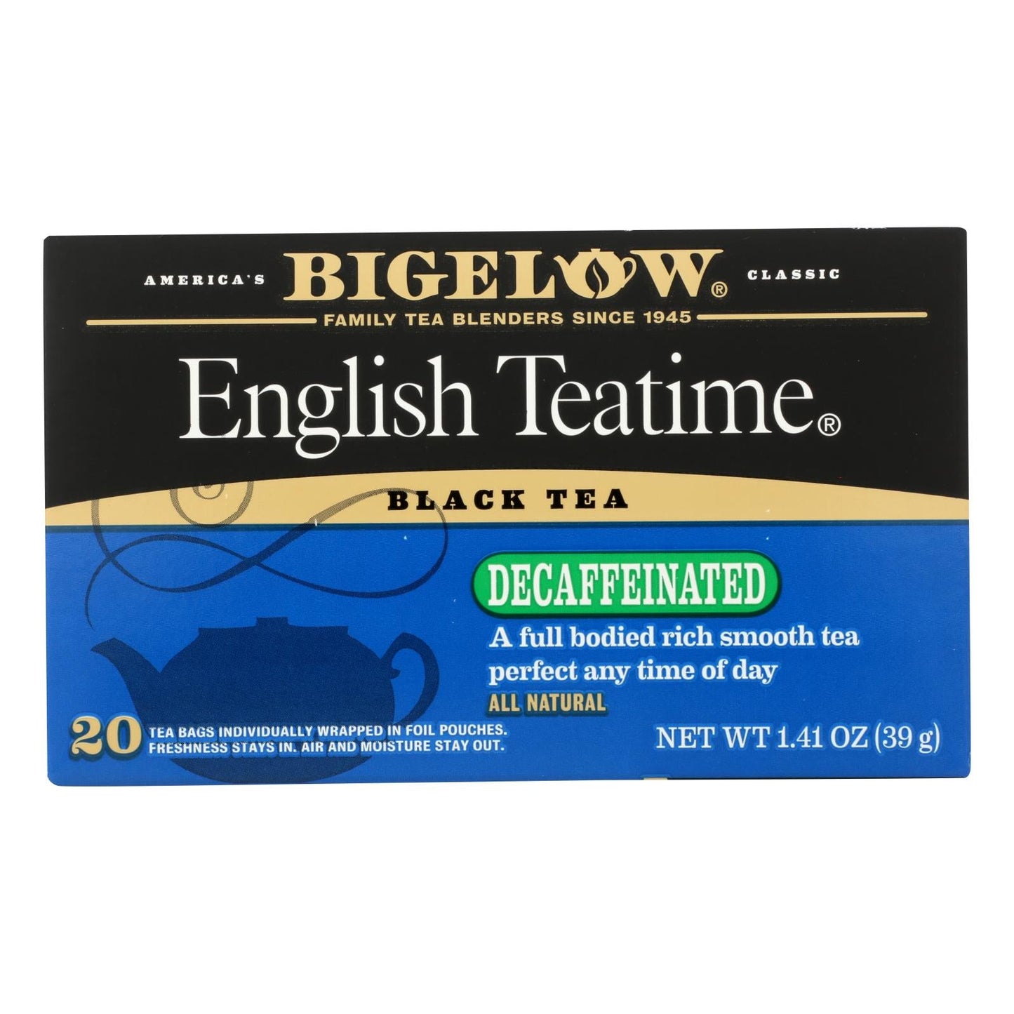 Bigelow English Teatime Decaf Black Tea - 6 Boxes, 20 Bags