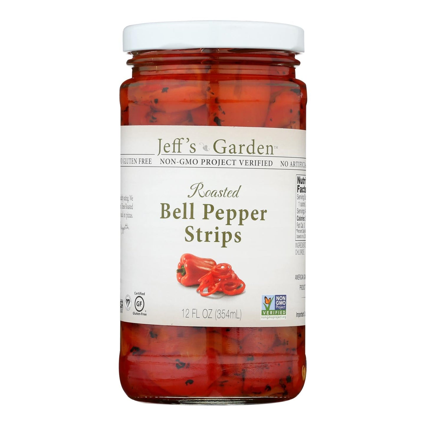 Jeff's Natural Bell Pepper Strips - 6 Pack, 12 Oz Each