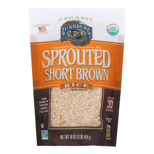 Lundberg Sprouted Short Brown Rice, 6-Pack (1 lb Each)