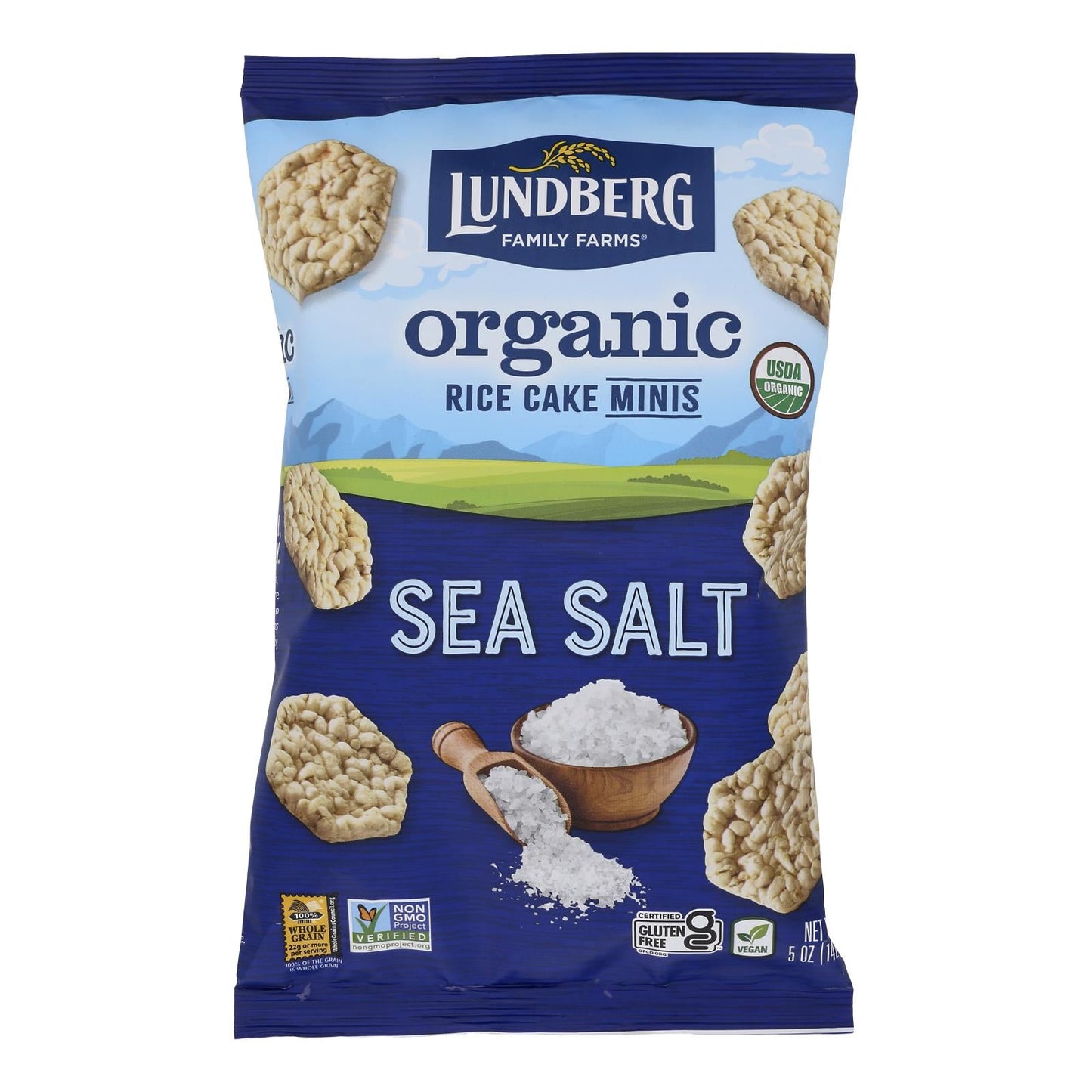 Lundberg Rice Ck Mini Sea Salt, 6 Pack, 5 Oz Each