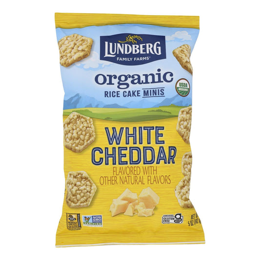 Lundberg Rice Chips White Cheddar 6-Pack 5 oz