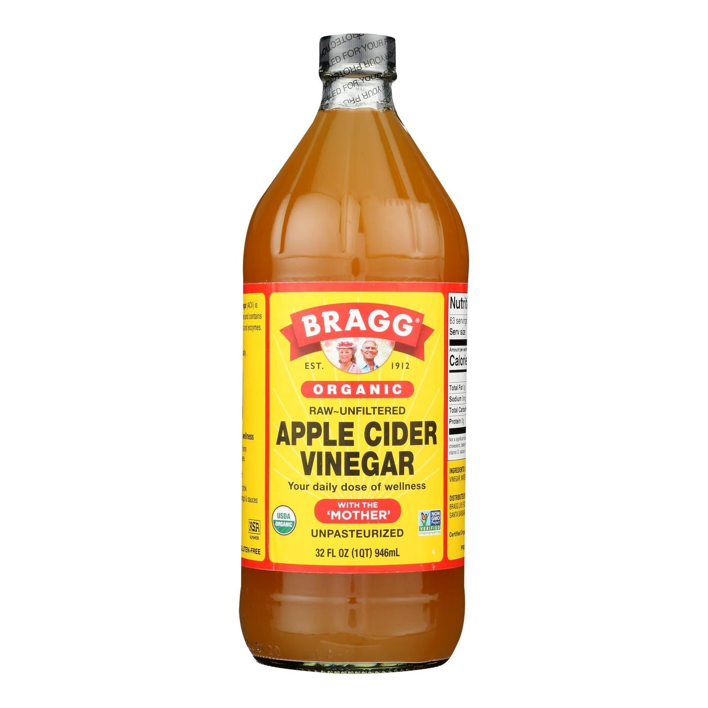 Bragg Organic Raw Apple Cider Vinegar 32 Oz (Case of 12)