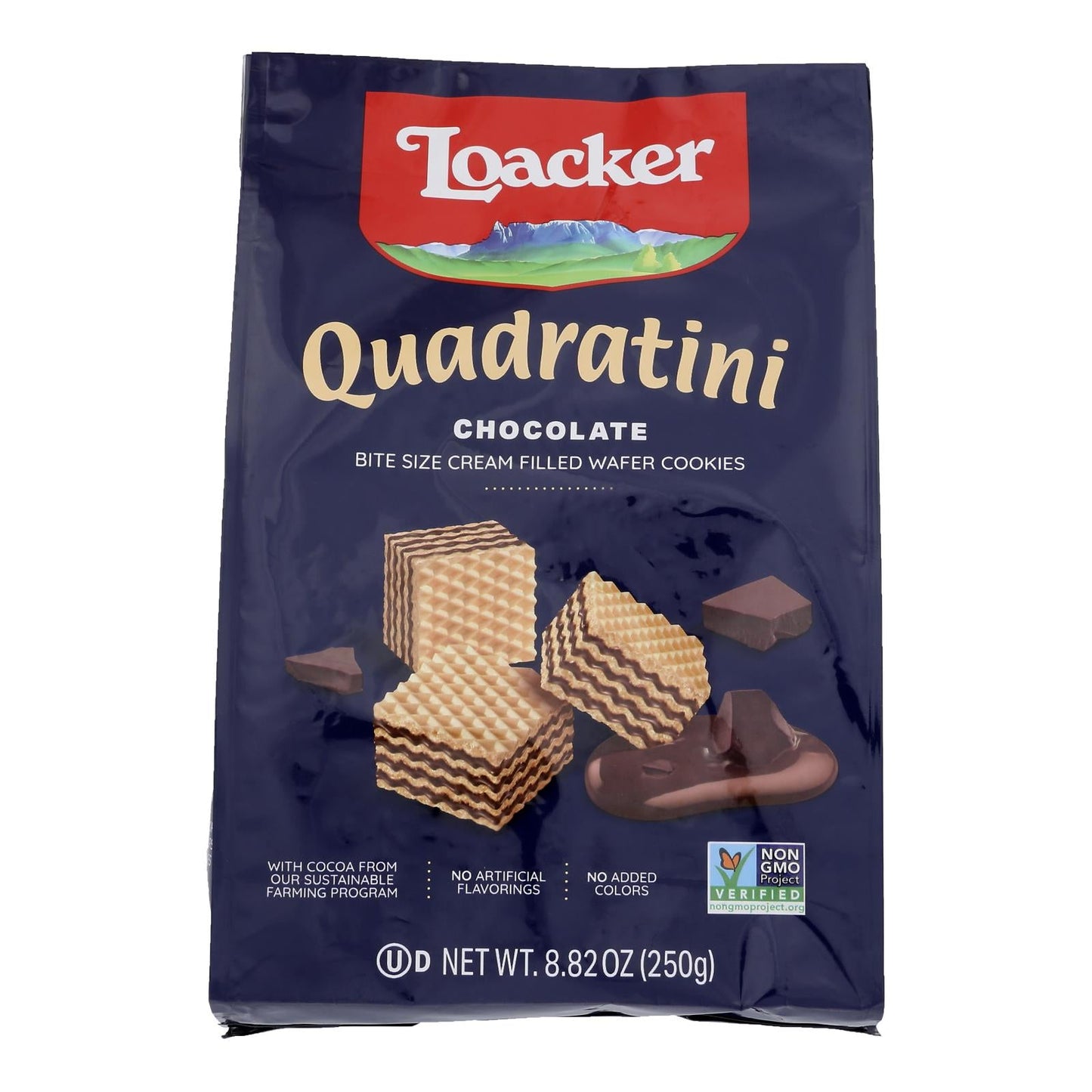 Loacker Quadratini Chocolate Wafer Cookies - 6 Pack, 8.82 Oz