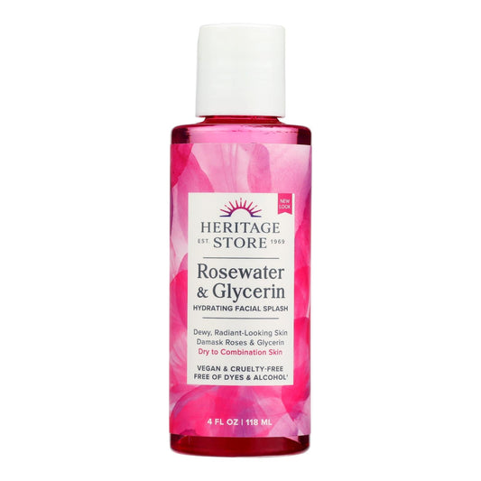 Heritage Products Rosewater And Glycerin - 4 Fl Oz