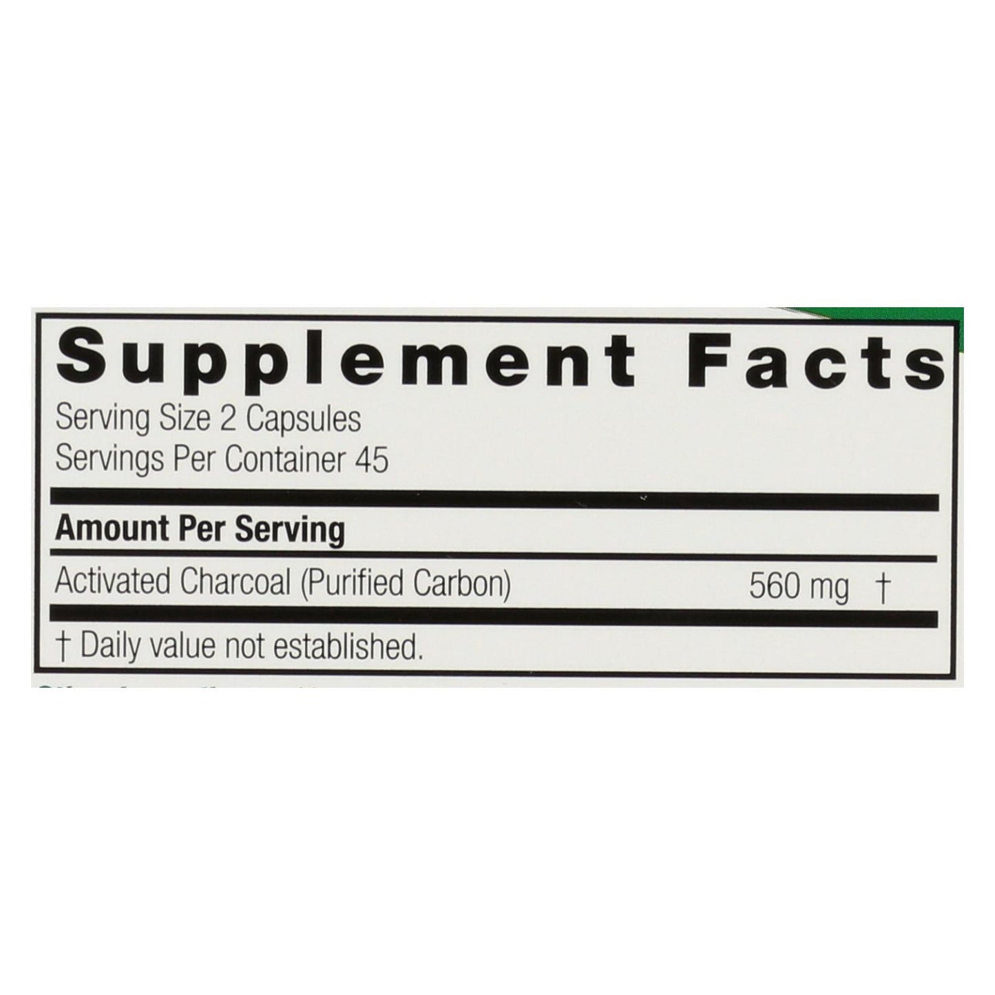 Nature's Answer Activated Charcoal - 90 Softgels