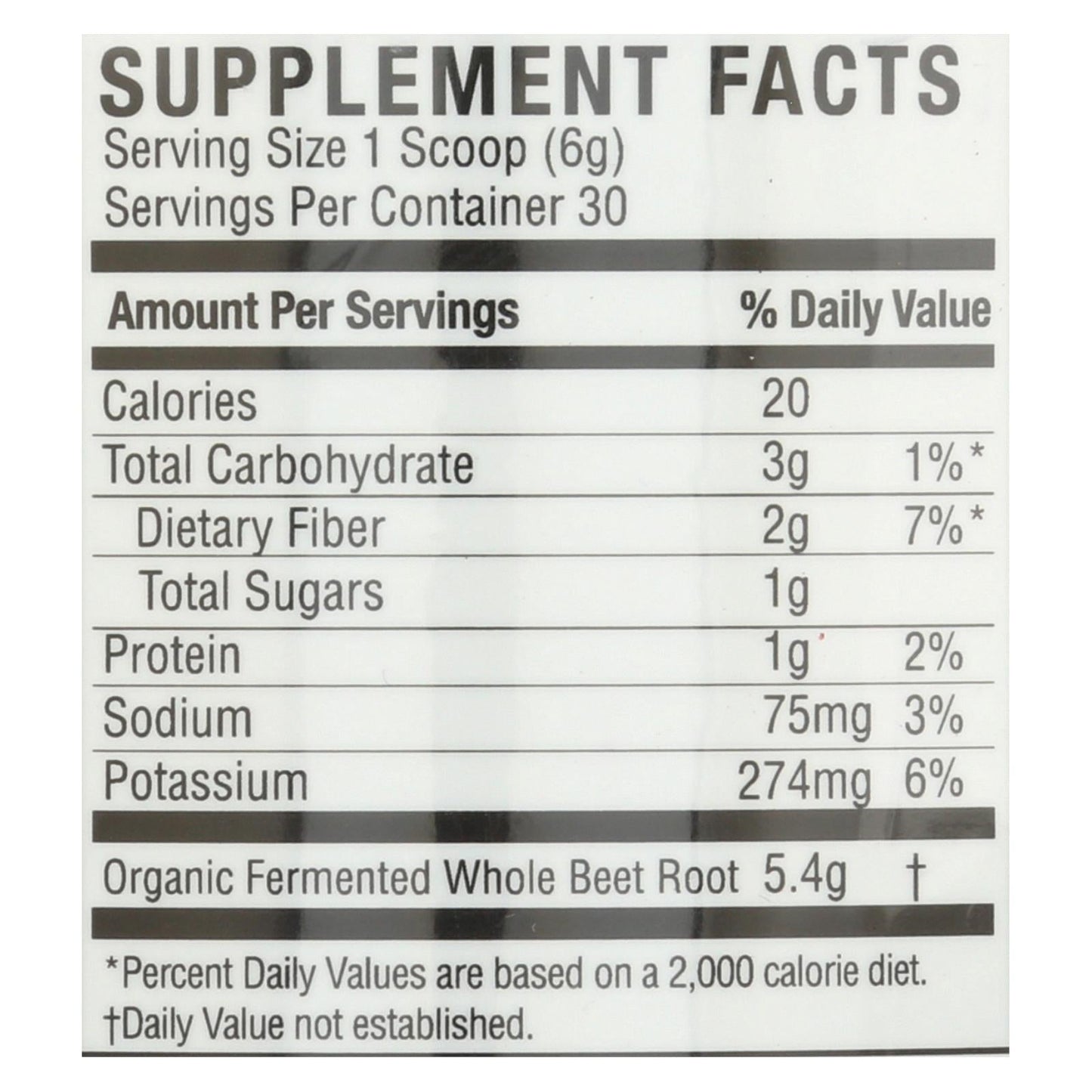 Nature's Answer - Whole Beets Powder Frmntd - 1 Each - 6.34 Oz