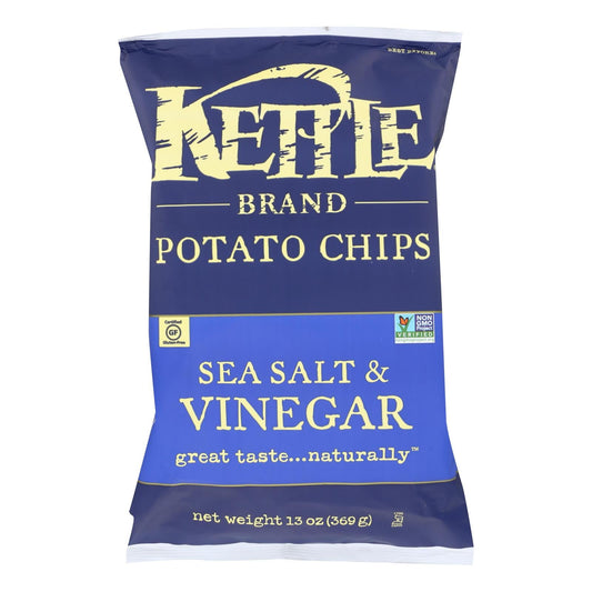 Kettle Brand Sea Salt & Vinegar Chips - 9 Pack, 13 Oz