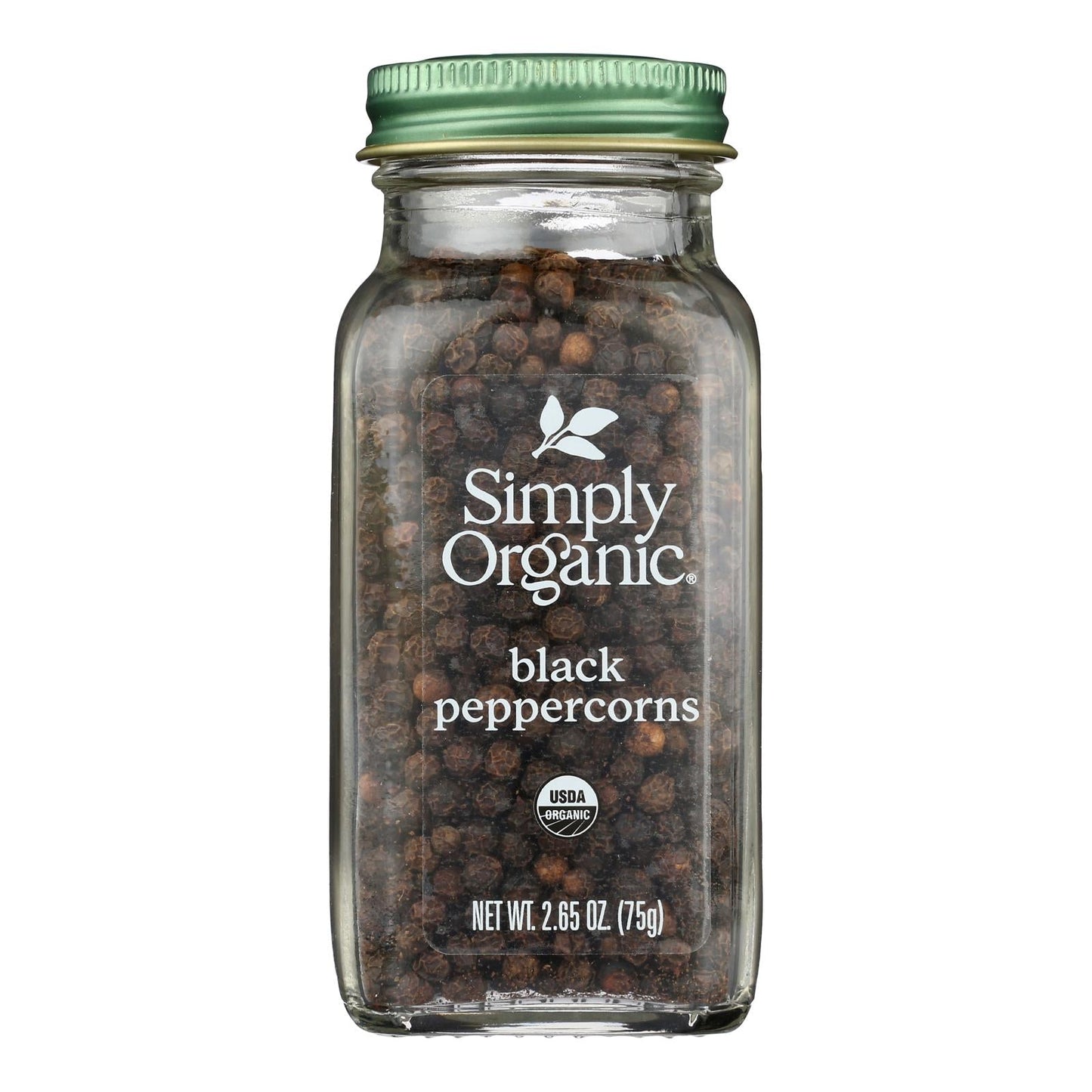 Simply Organic Black Peppercorns - Case Of 6 - 2.65 Oz.