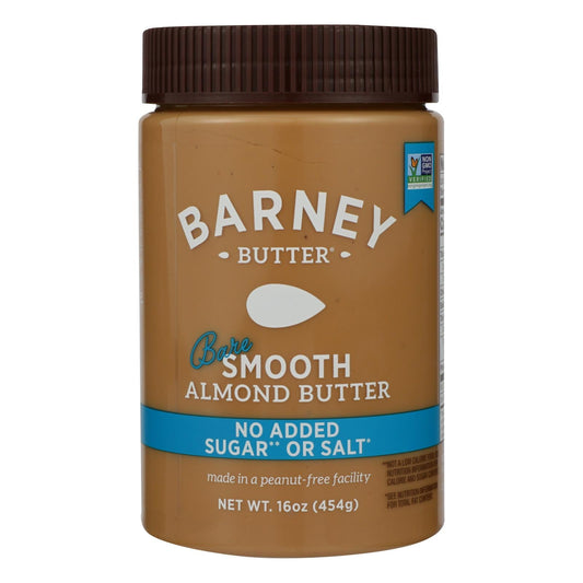 Barney Almond Butter - Bare Smooth - 6 Pack, 16 Oz Each