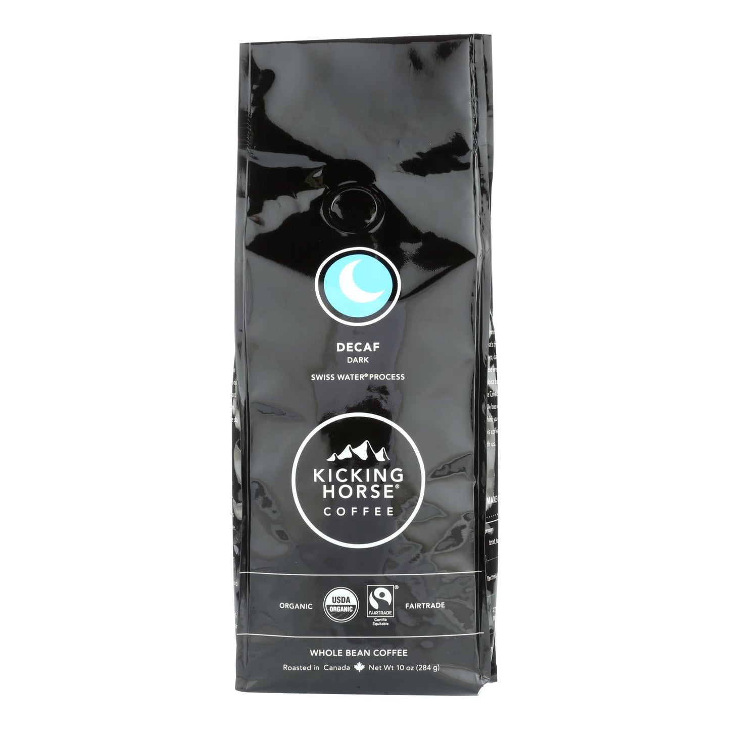 Kicking Horse Decaf Coffee Beans, 10 Oz, Case of 6