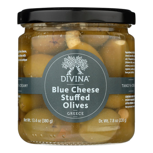 Divina Blue Cheese Stuffed Olives, 6-Pack, 7.8 Oz