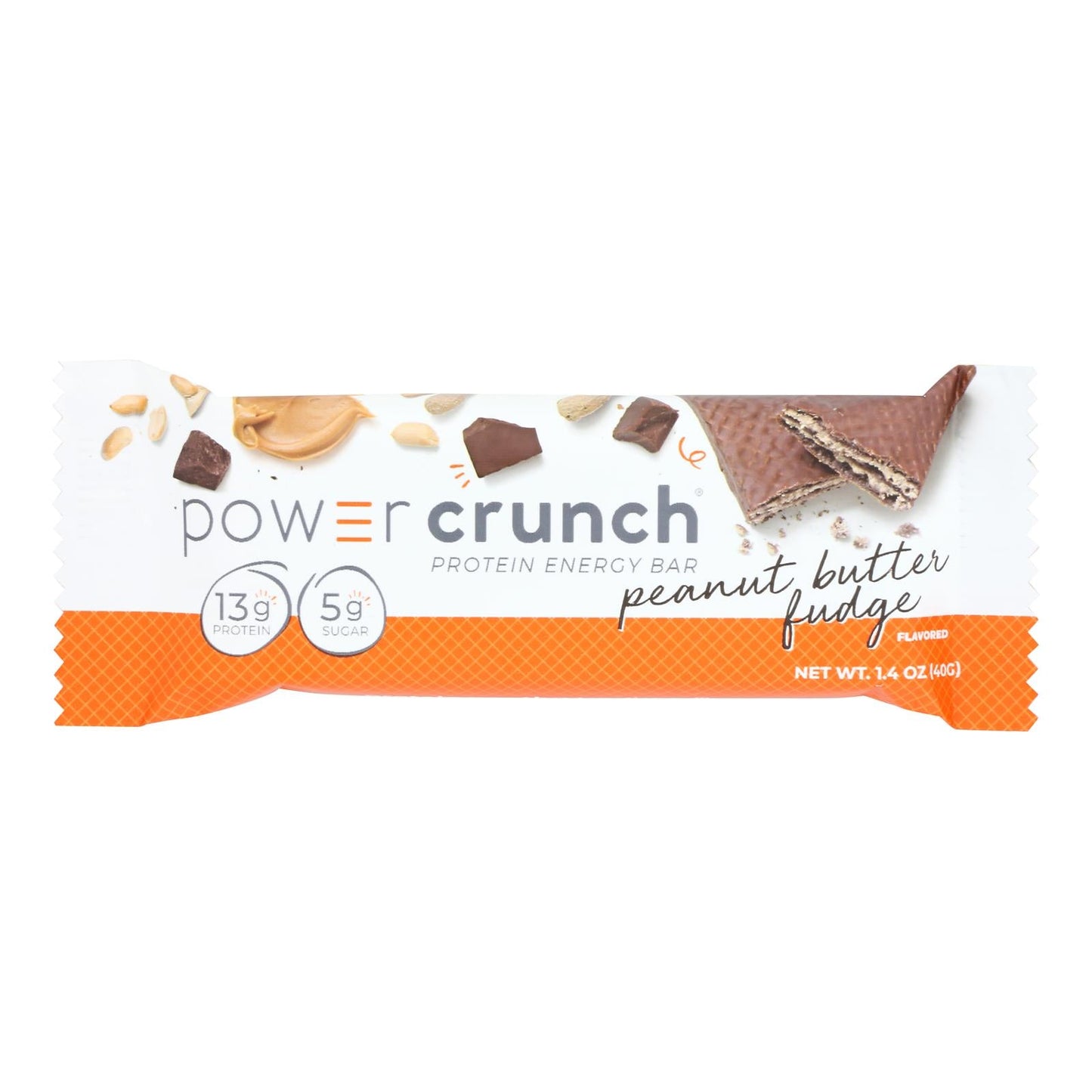 Power Crunch Bar - Peanut Butter Fudge - Case Of 12 - 1.4 Oz