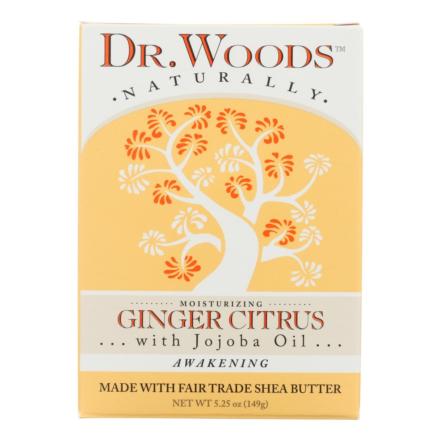 Dr. Woods Castile Bar Soap Ginger Citrus - 5.25 Oz