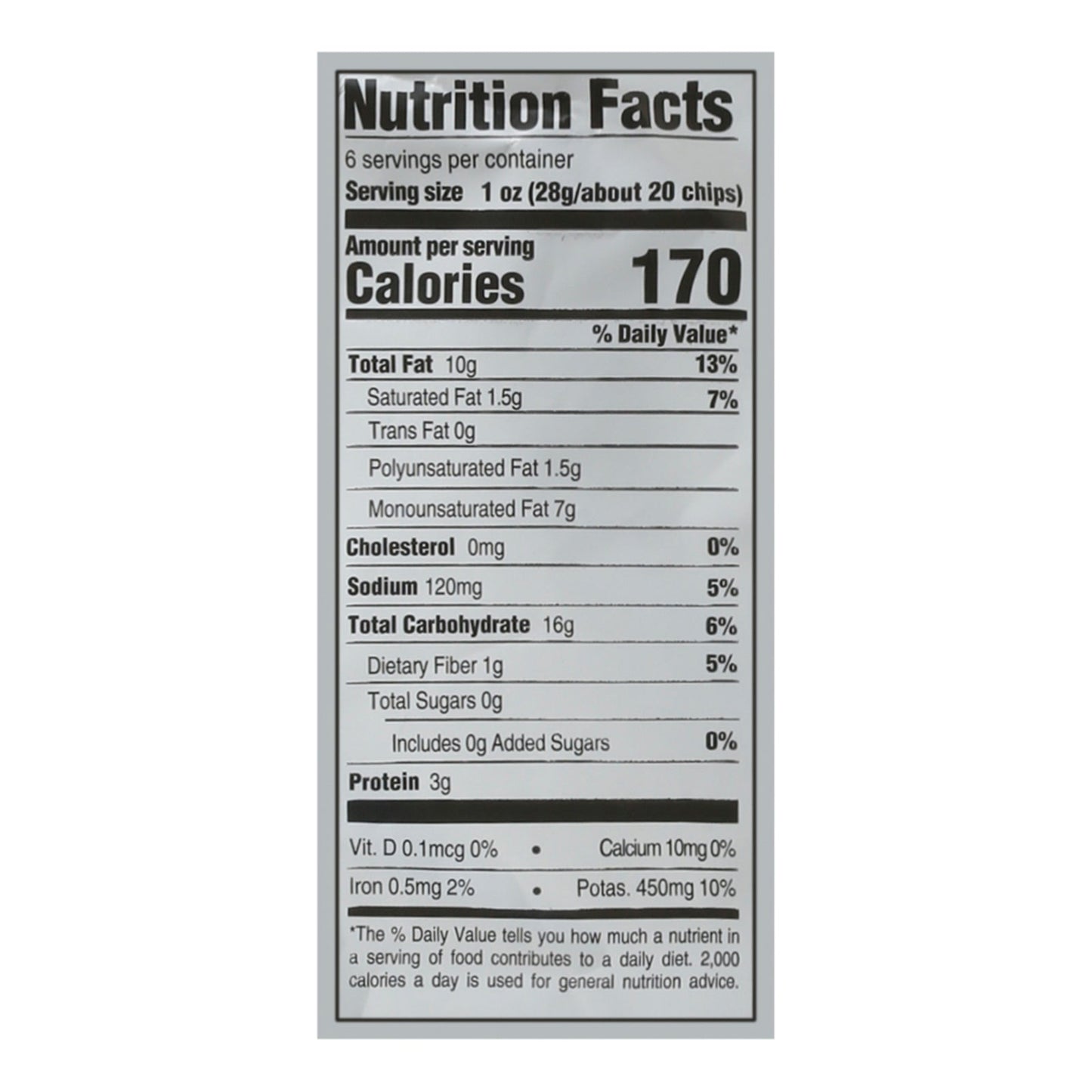 Boulder Canyon - Chip Sea Salt & Avo Oil - Case Of 12-6 Oz