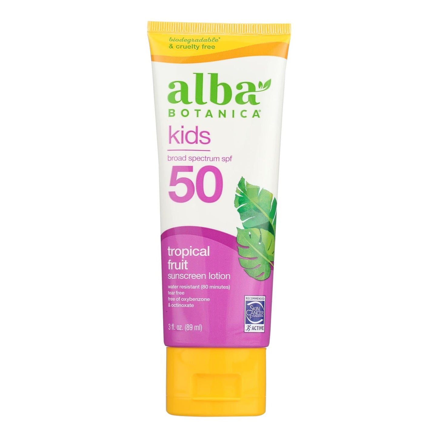 Alba Botanica Kids SPF 50 Sunscreen Lotion, 3 fl oz