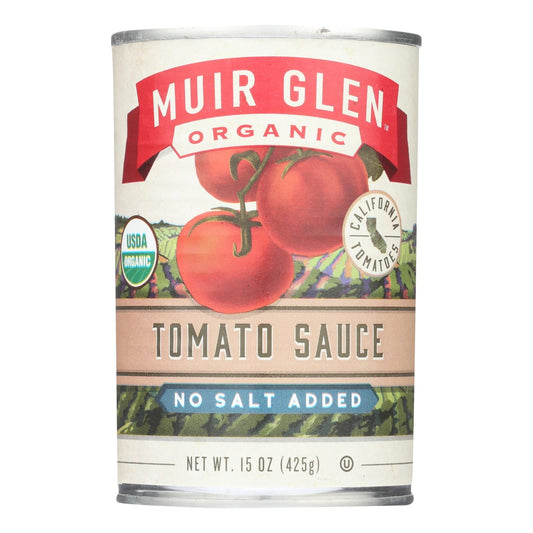 Muir Glen No Salt Tomato Sauce, 12-Pack, 15 Fl Oz Each