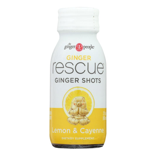 Ginger People - Lemon Ginger Shot Rescue, 12 Pack