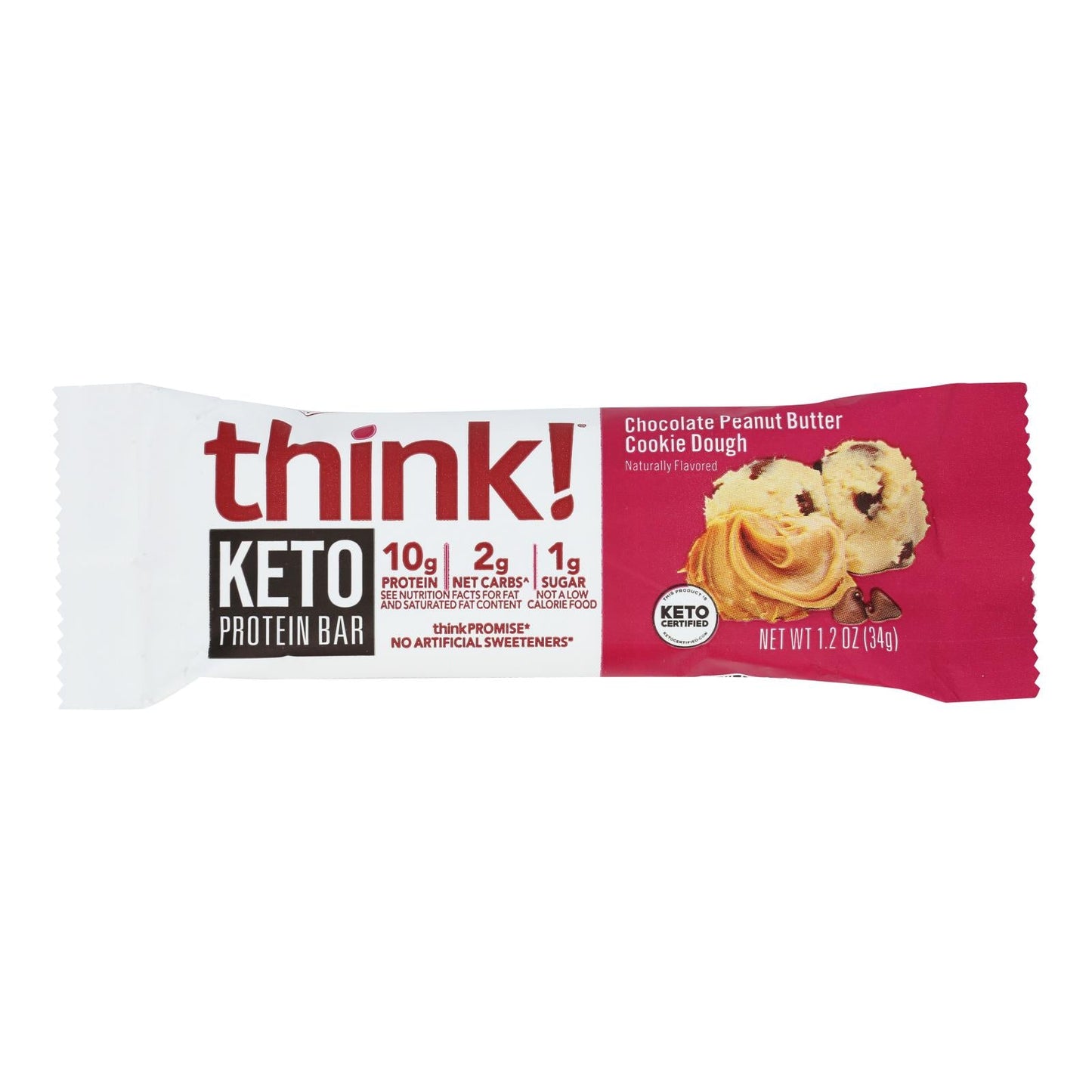 Think! Keto Chocolate Peanut Butter Protein Bars, 10-Pack