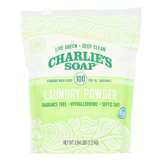 Charlies Soap Powder Laundry Detergent, 100 Loads, 2.64 Lb, 6-Pack